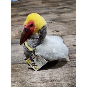 Wild Republic Audubon K&M Brown Pelican Plush Toy Bird NWT No Sound Vintage
